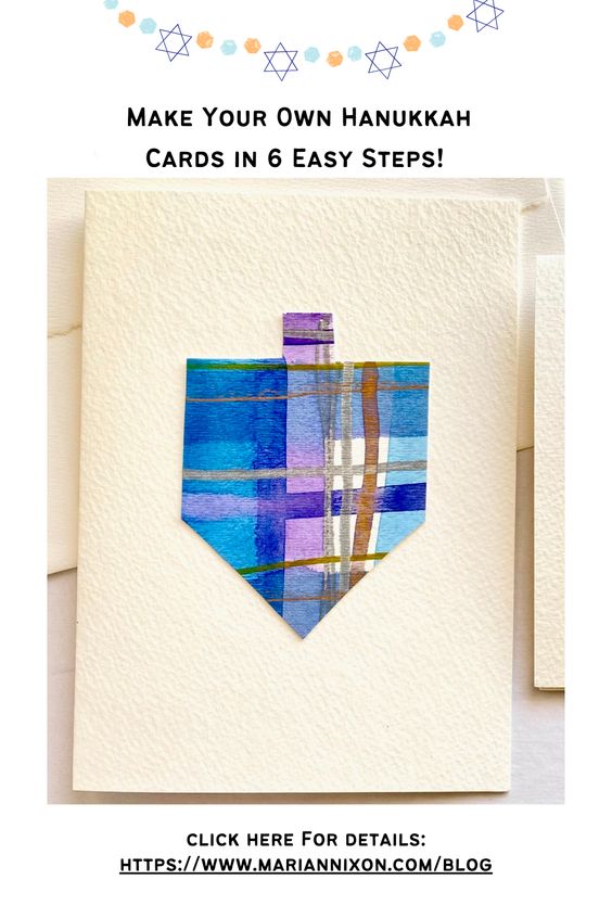 These DIY Hanukkah Cards are easy enough for kids to make this festive season, and gift to their loved ones! Features menorahs, dreidels & more!