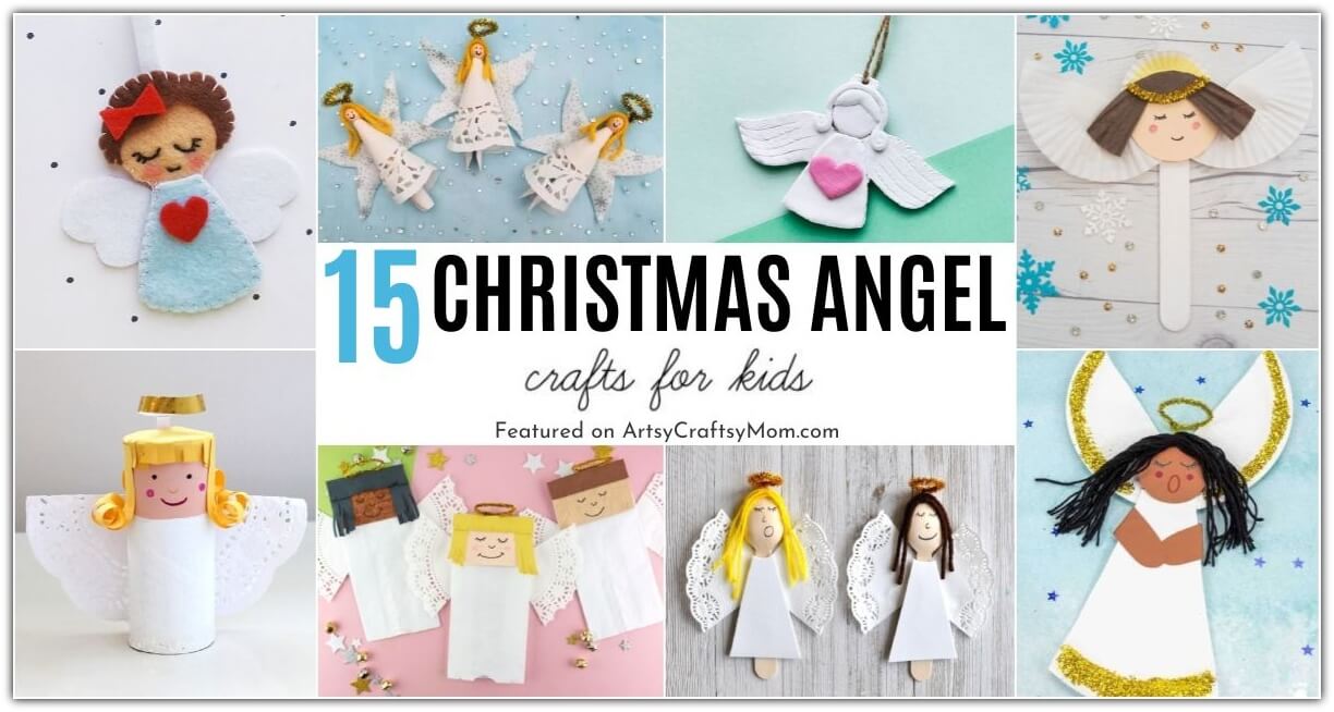 Get ready for the holiday season with these gorgeous angel crafts for kids! Learn how to make angels out of craft sticks, paper plates, and more!