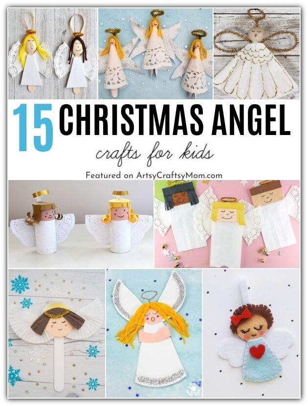 Get ready for the holiday season with these gorgeous angel crafts for kids! Learn how to make angels out of craft sticks, paper plates, and more!