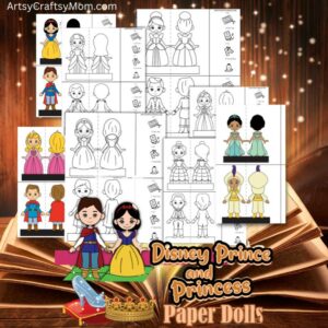 Disney Prince and Princess Paper Dolls