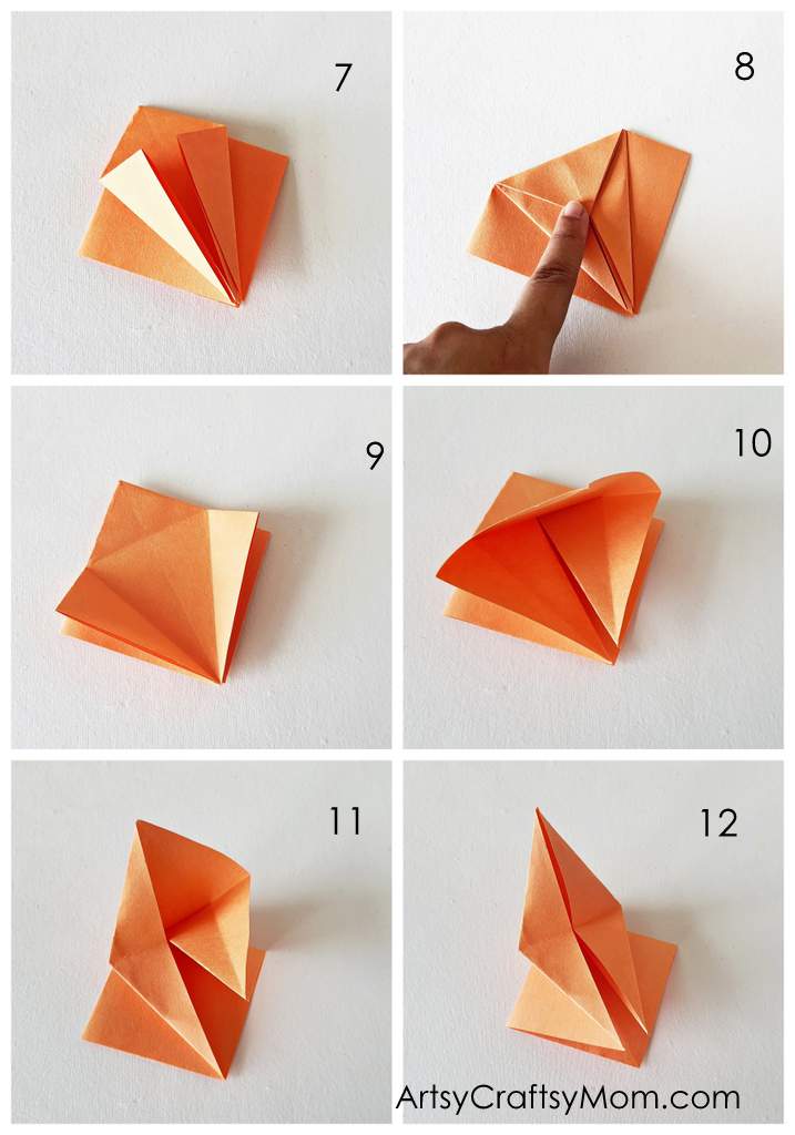 Origami Autumn Maple Leaf Craft for Kids 3 How gorgeous is this Origami Autumn Maple Leaf Craft? Make multiples in different Fall colors and use them to create a festive atmosphere!