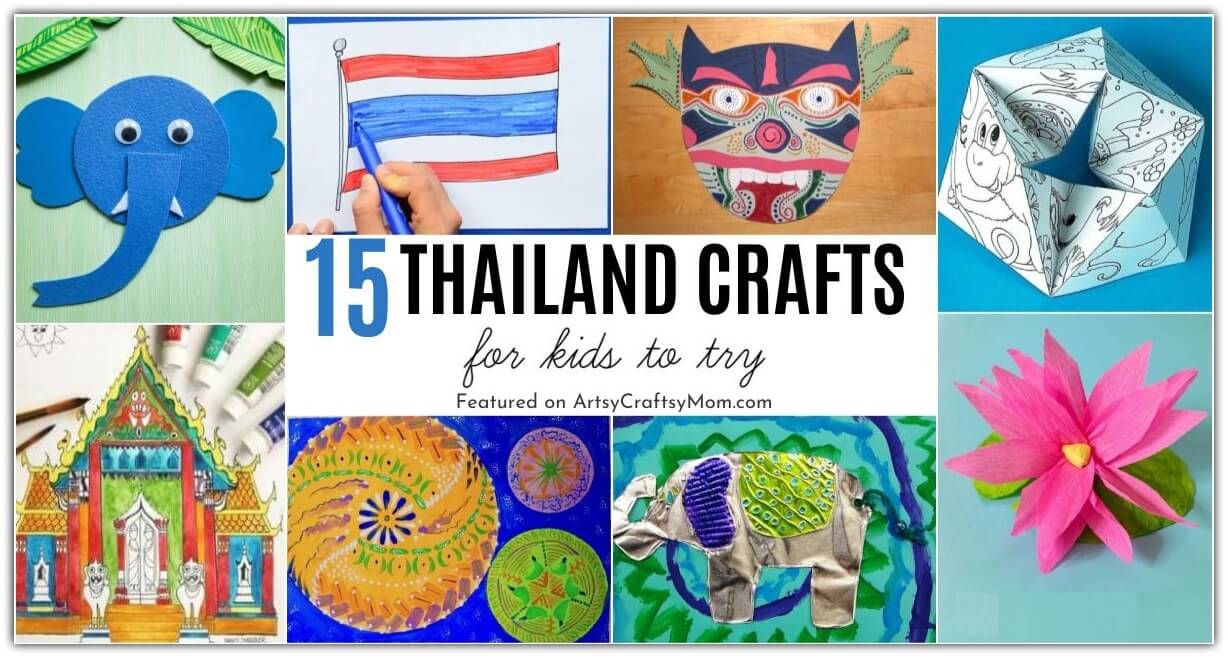 These Thailand crafts for kids are perfect for celebrating Thailand Constitution Day and King Bhumibol's birthday - both of which are in December!