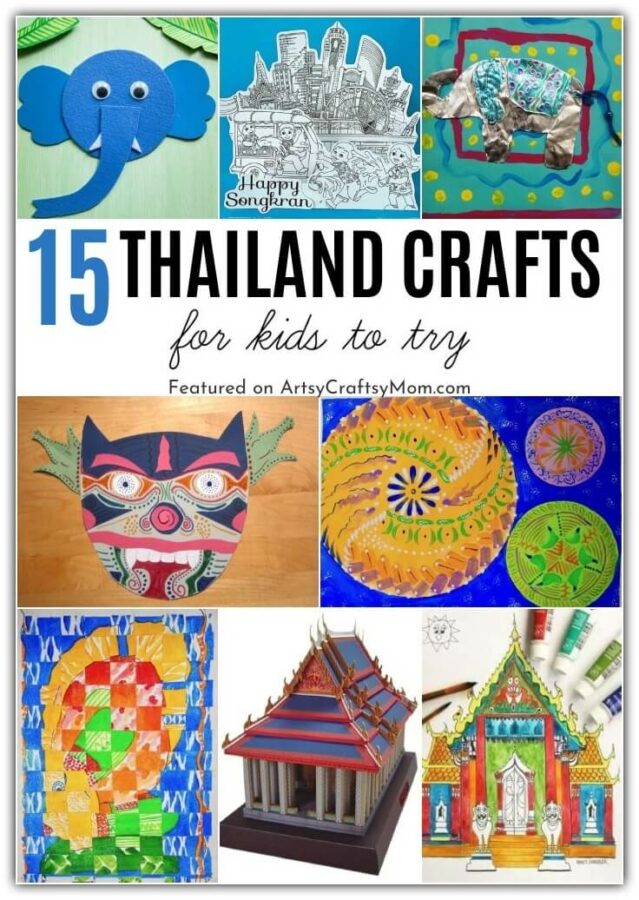 These Thailand crafts for kids are perfect for celebrating Thailand Constitution Day and King Bhumibol's birthday - both of which are in December!