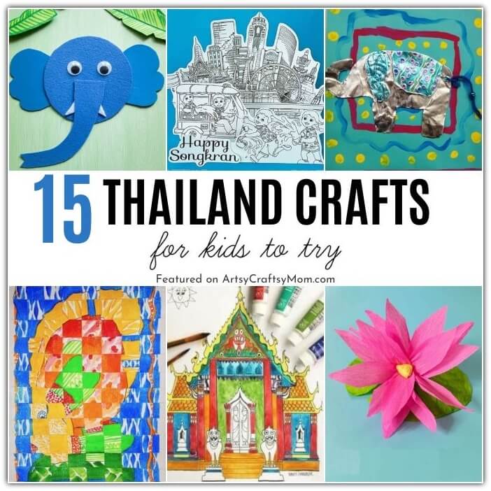 These Thailand crafts for kids are perfect for celebrating Thailand Constitution Day and King Bhumibol's birthday - both of which are in December!