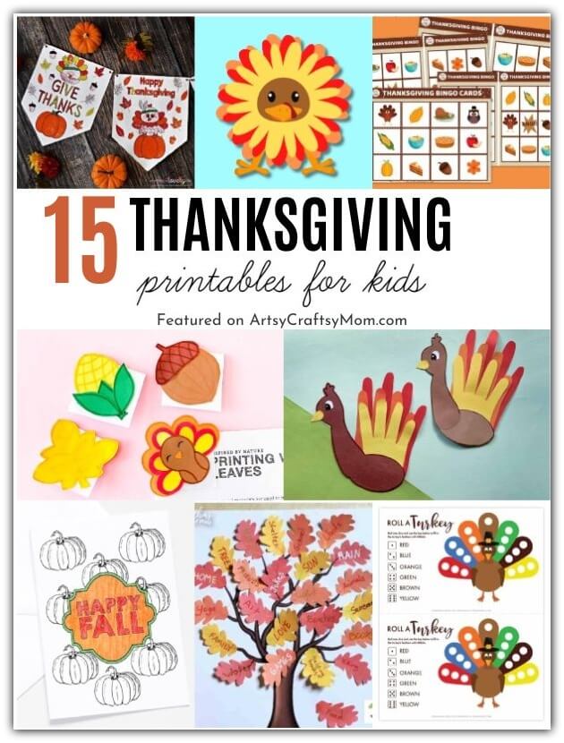 Here are 15 amazing Thanksgiving printables for kids to have fun this holiday season! Includes games, puzzles and even educational stuff!