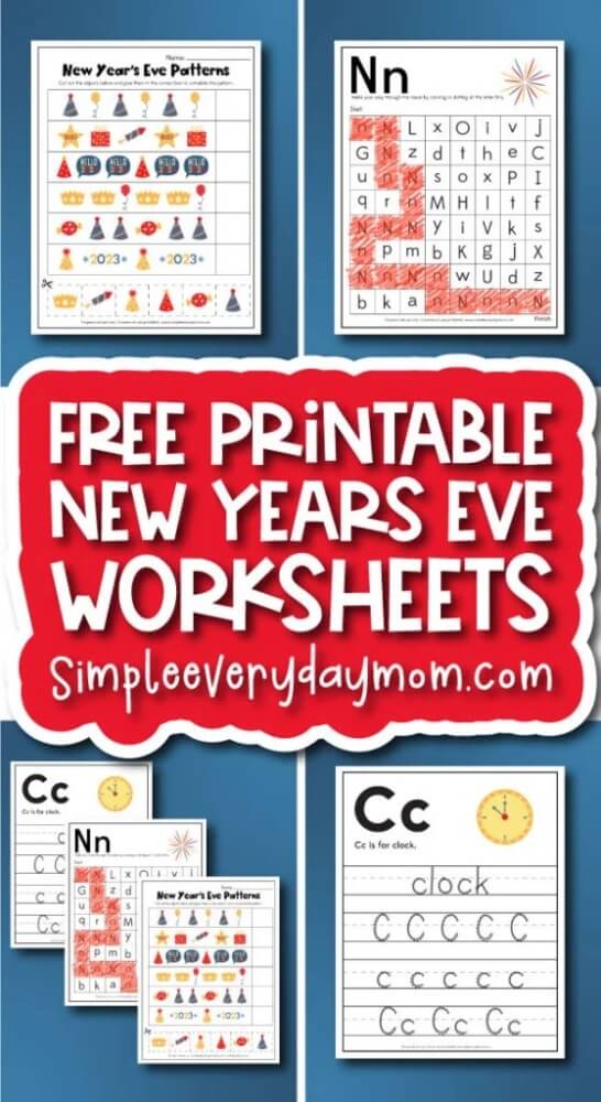 Here are some New Year Printables for Kids to have a fun time this season! Includes printable hats, countdown watches, games and much more!
