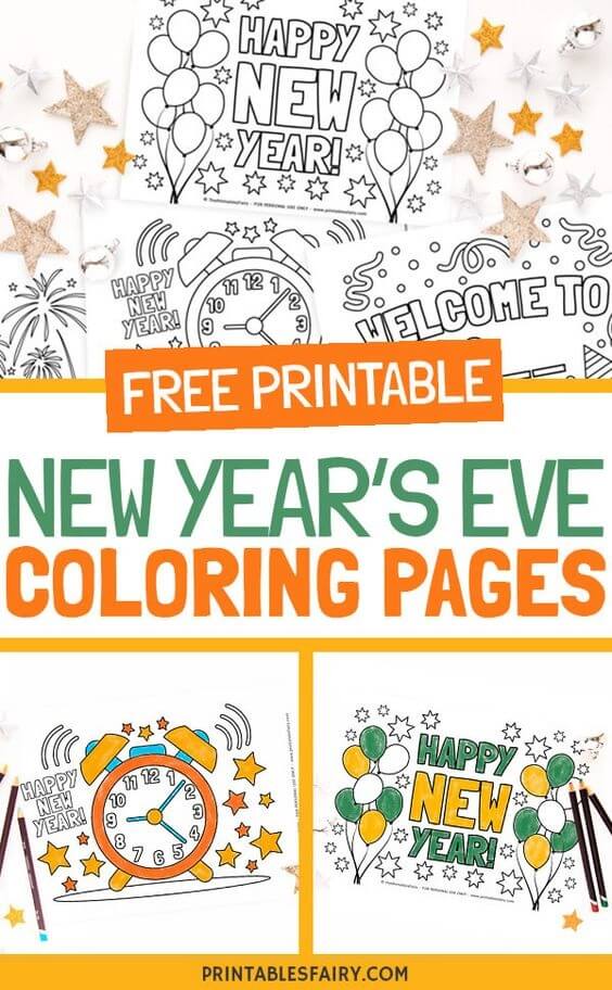 Here are some New Year Printables for Kids to have a fun time this season! Includes printable hats, countdown watches, games and much more!