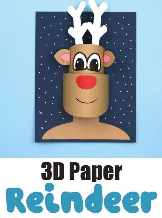 You'll love these reindeer crafts for kids that are perfect for the holiday season! Reindeer feature on gift wrap, cards, puppets, printables and more!