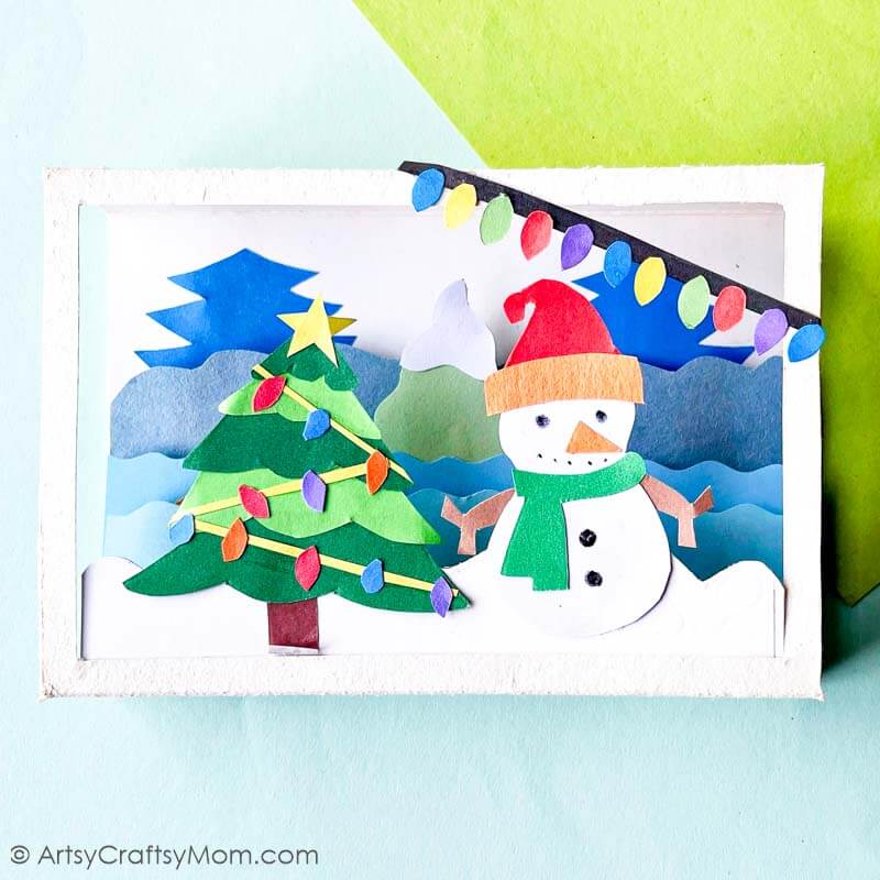 Cute and Colorful 3D Winter Snowman Craft 16 It's winter and it's the holiday season, which can only mean one thing - it's time for a 3D Winter Snowman Craft! Here's a cute one just for you!