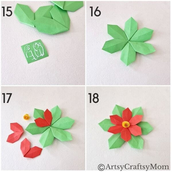 Here's a gorgeous Origami Poinsettia Craft that's perfect for the holiday season! The step-by-step instructions make it really easy - even for kids!