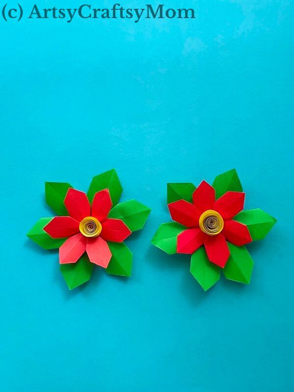 Here's a gorgeous Origami Poinsettia Craft that's perfect for the holiday season! The step-by-step instructions make it really easy - even for kids!