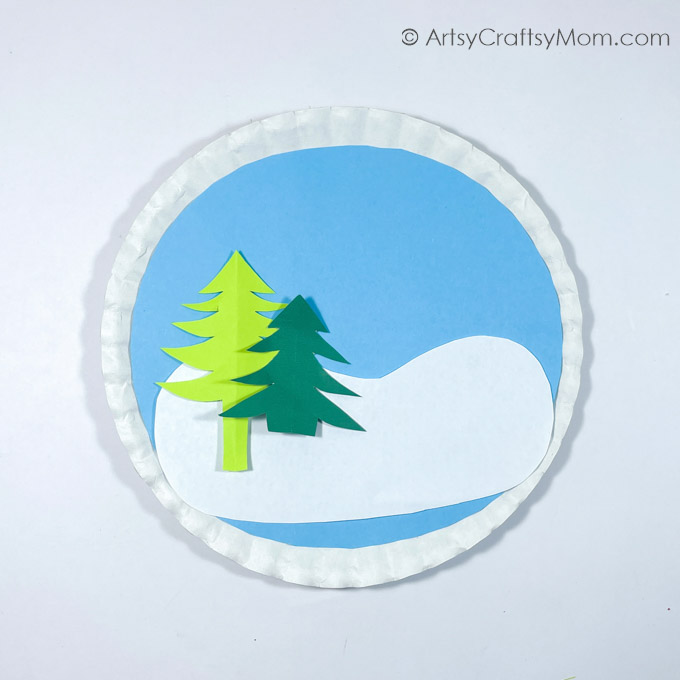 This Paper Plate Snow Globe Craft is a lovely representation of a snowy winter - and proof that you can make a snow globe from paper plates!