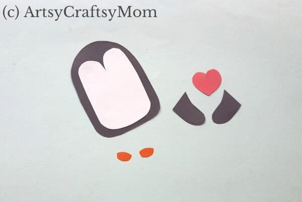 Adorable Penguin Heart Bookmark Craft 4 Here's an adorable penguin heart bookmark that's perfect for the festive season! Now you have a cute li'l book buddy for all your holiday reading!