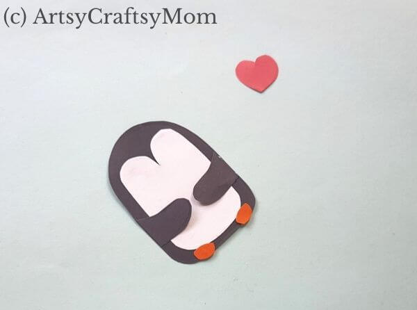 Adorable Penguin Heart Bookmark Craft 7 Here's an adorable penguin heart bookmark that's perfect for the festive season! Now you have a cute li'l book buddy for all your holiday reading!