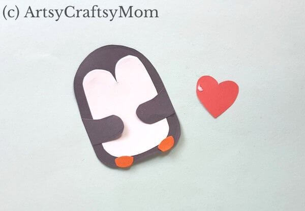 Adorable Penguin Heart Bookmark Craft 8 Here's an adorable penguin heart bookmark that's perfect for the festive season! Now you have a cute li'l book buddy for all your holiday reading!