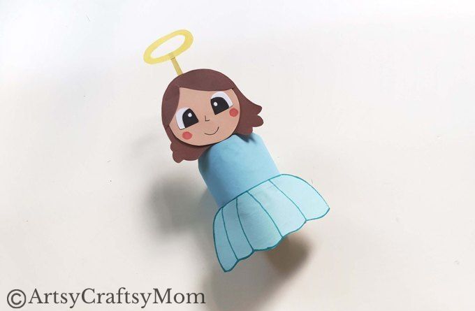 This toilet paper roll angel is just too cute for words! It's a fun activity for kids of all ages, and a great way to use up toilet paper rolls lying around!