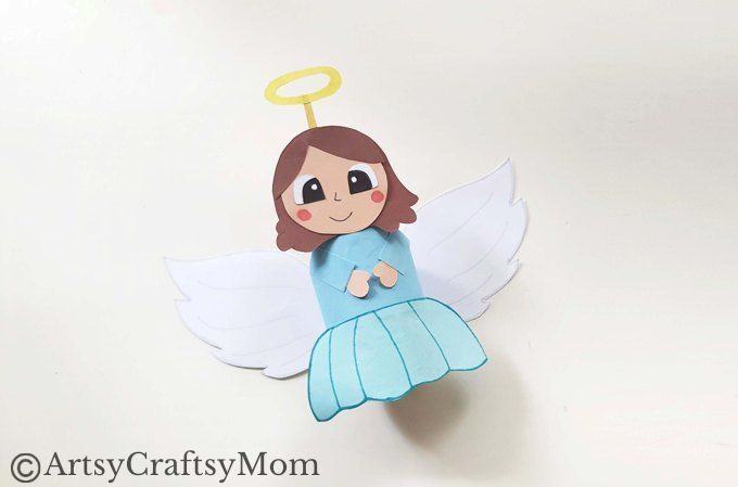 This toilet paper roll angel is just too cute for words! It's a fun activity for kids of all ages, and a great way to use up toilet paper rolls lying around!