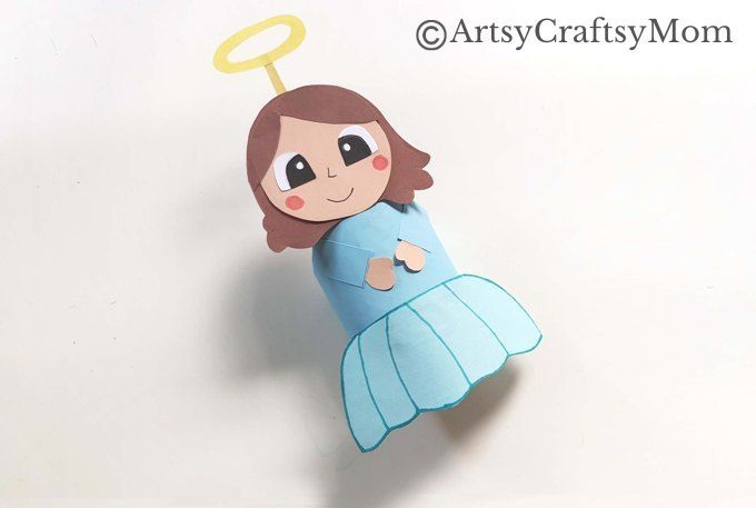 This toilet paper roll angel is just too cute for words! It's a fun activity for kids of all ages, and a great way to use up toilet paper rolls lying around!
