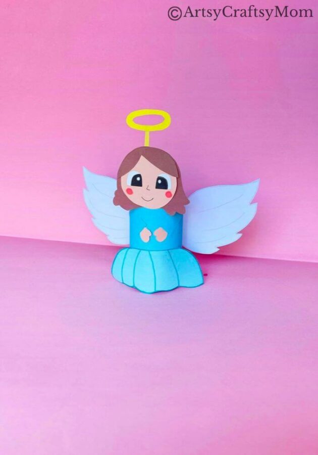 This toilet paper roll angel is just too cute for words! It's a fun activity for kids of all ages, and a great way to use up toilet paper rolls lying around!