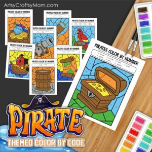 Are you ready to guide your little ones on an artistic voyage filled with pirates, treasure maps, and high-sea adventures? Our set of 10 Pirate Themed Color By Number Coloring Pages is the perfect treasure for this quest. 🎨🏴‍☠️