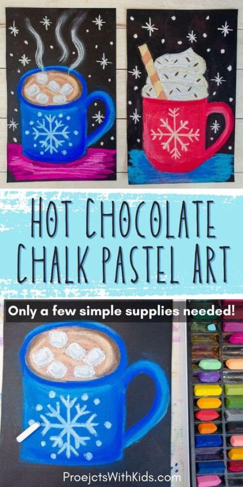 Hot chocolate is amazing in a cup, and also in crafts! Try out these cute Hot Chocolate Crafts for kids - made from paper, cardboard and more!