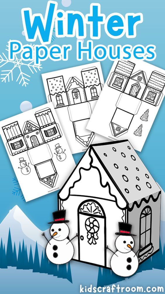 It's cold outside, which means it's a great time to stay home and make these wonderful winter crafts for kids! Features collages, scenes and more!
