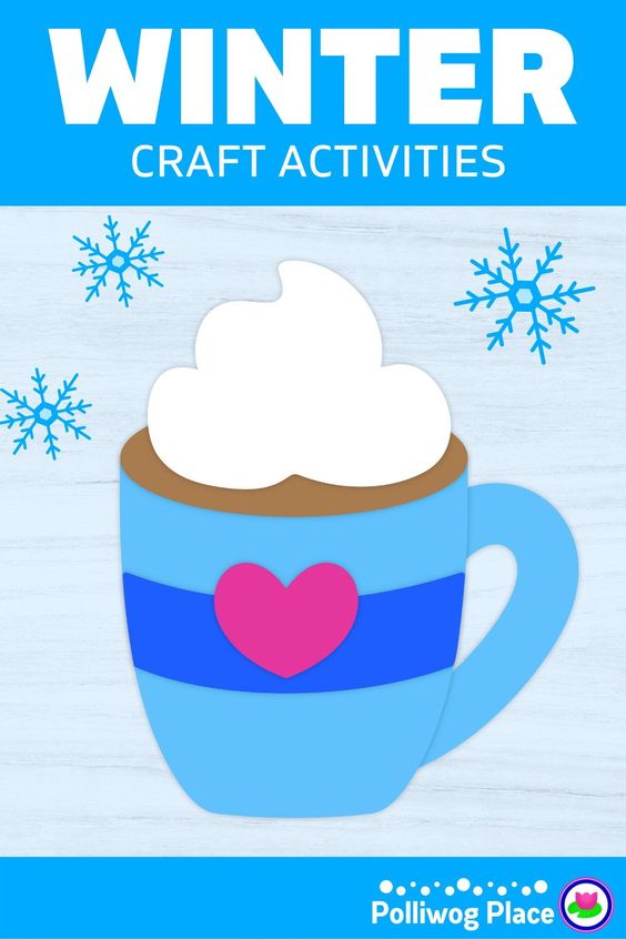 Hot chocolate is amazing in a cup, and also in crafts! Try out these cute Hot Chocolate Crafts for kids - made from paper, cardboard and more!