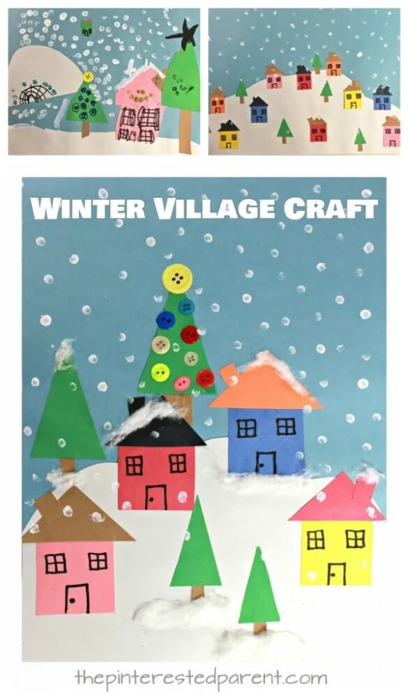 It's cold outside, which means it's a great time to stay home and make these wonderful winter crafts for kids! Features collages, scenes and more!