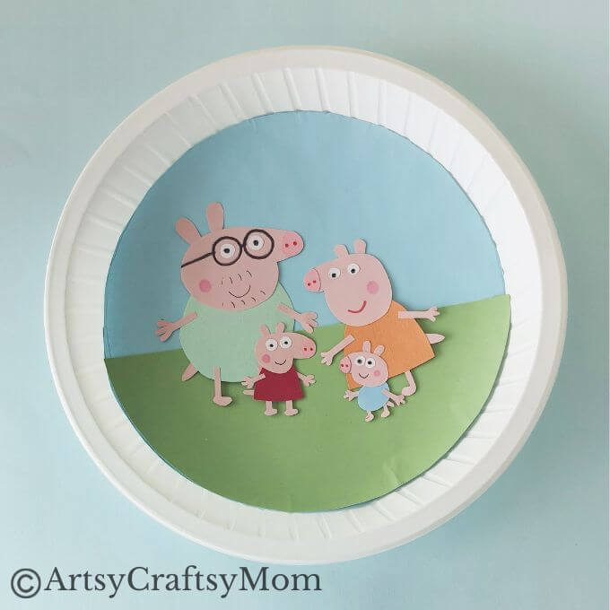 Peppa's popularity is incomplete without her family, which is why we're celebrating with an easy and fun Paper Plate Peppa Pig Family Craft!