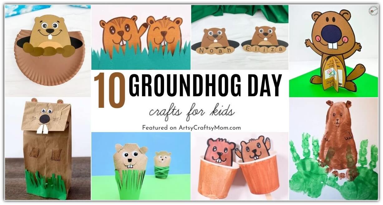 With Groundhog Day coming up on 2nd February, it's a good time to celebrate Punxsutawney Phil with these fun Groundhog Day Crafts for Kids!