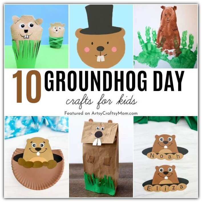 With Groundhog Day coming up on 2nd February, it's a good time to celebrate Punxsutawney Phil with these fun Groundhog Day Crafts for Kids!