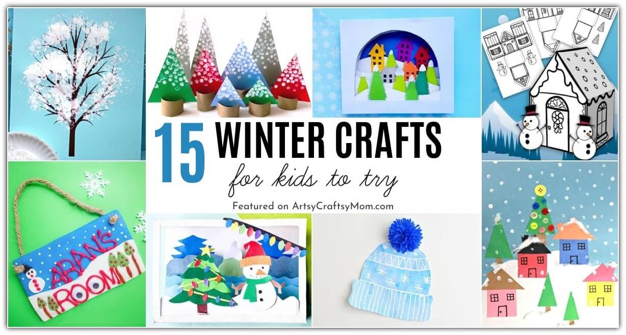 It's cold outside, which means it's a great time to stay home and make these wonderful winter crafts for kids! Features collages, scenes and more!