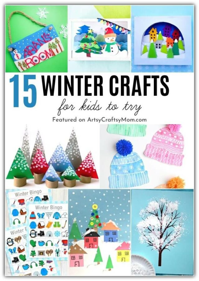 It's cold outside, which means it's a great time to stay home and make these wonderful winter crafts for kids! Features collages, scenes and more!