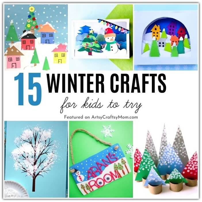 It's cold outside, which means it's a great time to stay home and make these wonderful winter crafts for kids! Features collages, scenes and more!
