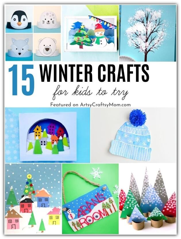 It's cold outside, which means it's a great time to stay home and make these wonderful winter crafts for kids! Features collages, scenes and more!