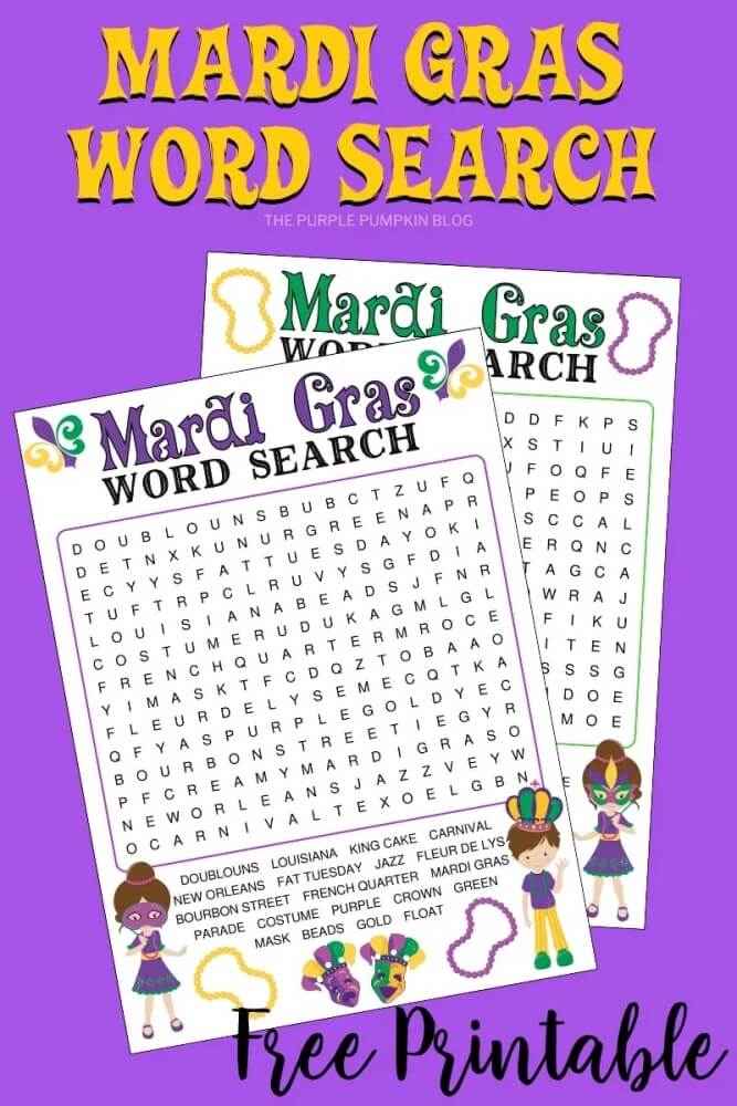 Let the kids have a carnival of their own with these magnificent Mardi Gras Printables for Kids! Includes activities, decorations and dress-up!