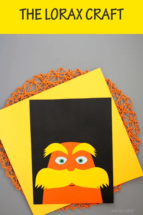 With Dr. Seuss' birthday coming up, it's a great time to make these Lorax crafts for kids! All you need are regular craft supplies and you're all set!