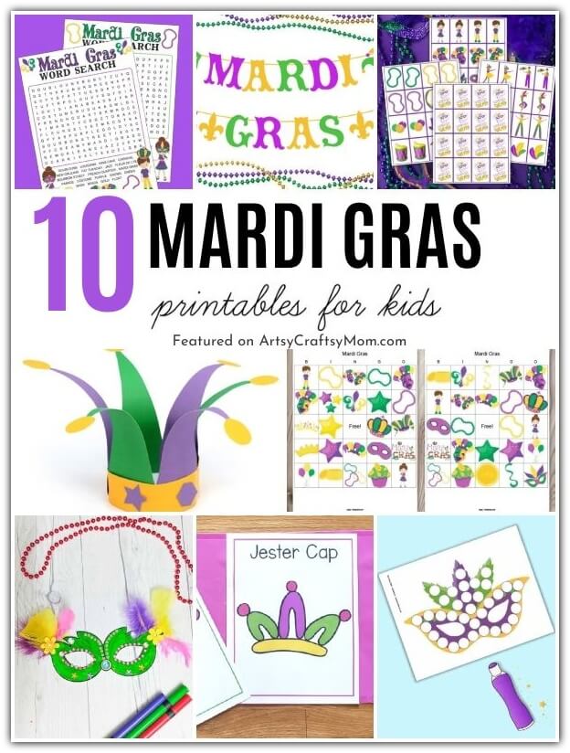 Let the kids have a carnival of their own with these magnificent Mardi Gras Printables for Kids! Includes activities, decorations and dress-up!