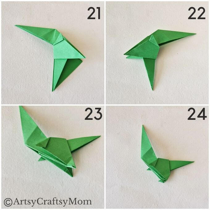 Got a dinosaur fan at home? They will love this Origami Dinosaur Craft! Easy enough to make even for Origami beginners and all you need is paper!