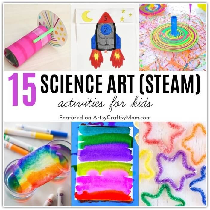 STEM becomes STEAM as we integrate science with art in these awesome science art projects for kids! Get ready to get your mind blown!