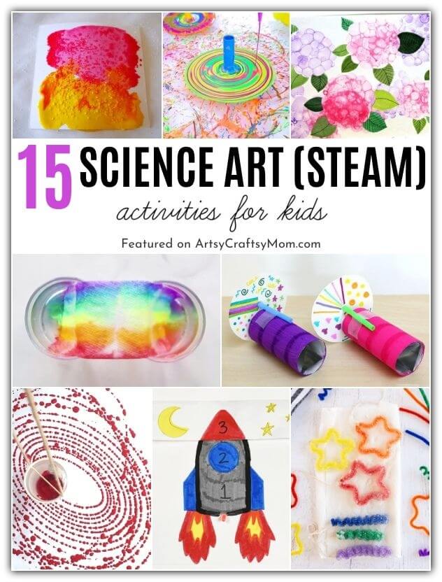 STEM becomes STEAM as we integrate science with art in these awesome science art projects for kids! Get ready to get your mind blown!