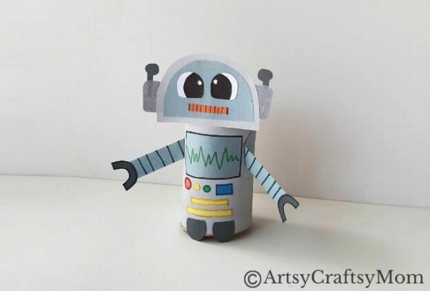 Easy and Fun Toilet Paper Roll Robot Craft for Kids