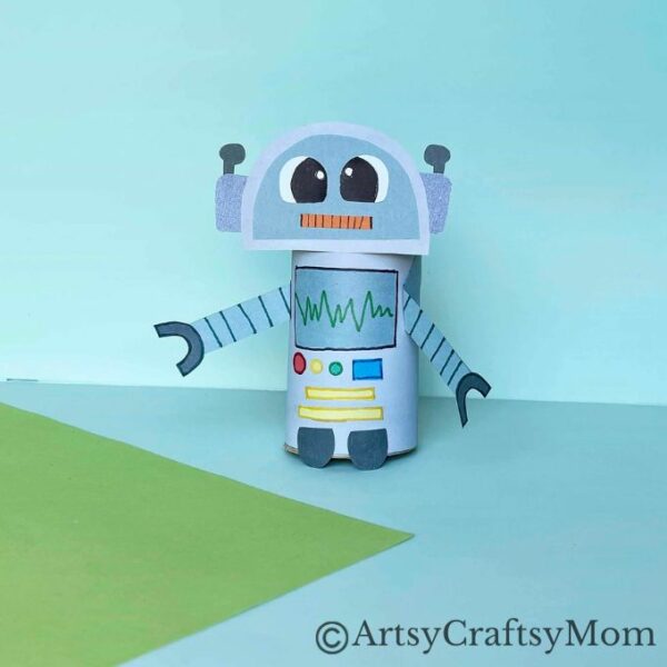 Easy and Fun Toilet Paper Roll Robot Craft for Kids