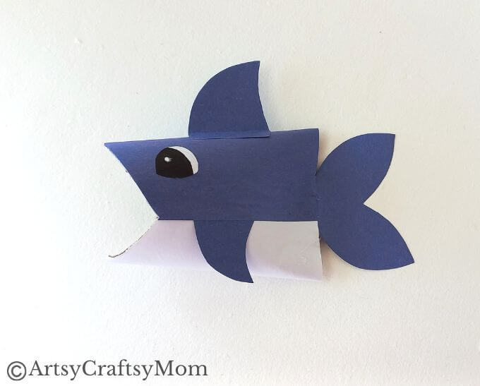 This toilet paper roll shark craft is easy to make, and is perfect for Shark Awareness Day, International Whale Shark Day or an aquatic life lesson!