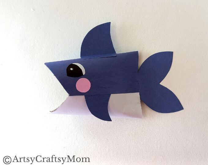 This toilet paper roll shark craft is easy to make, and is perfect for Shark Awareness Day, International Whale Shark Day or an aquatic life lesson!