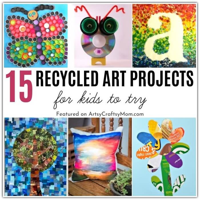 Eco-Friendly Creativity: 15 Art Projects Using Recycled Materials 17 These art projects using recycled materials are perfect examples of turning trash into treasure! Go ahead & gather all your 'junk' - we're making art!