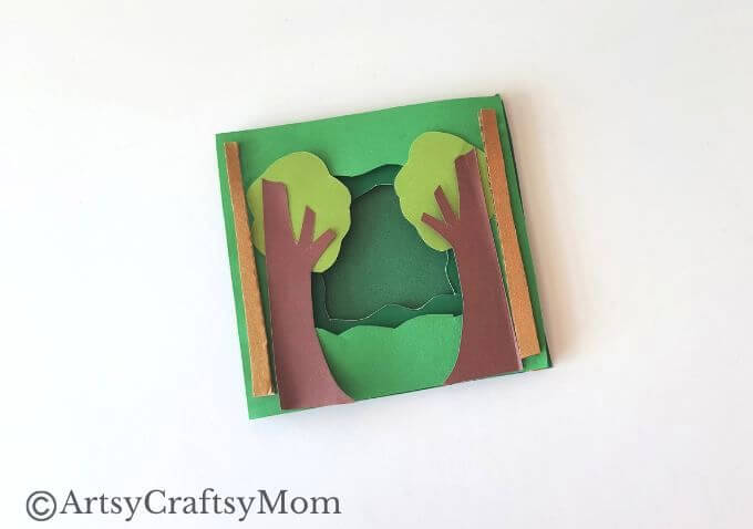 If you'd like to try your hand at 3D crafts, here is a pretty 3D Scene with Fox Papercraft for kids to try! The lush green is perfect for spring!