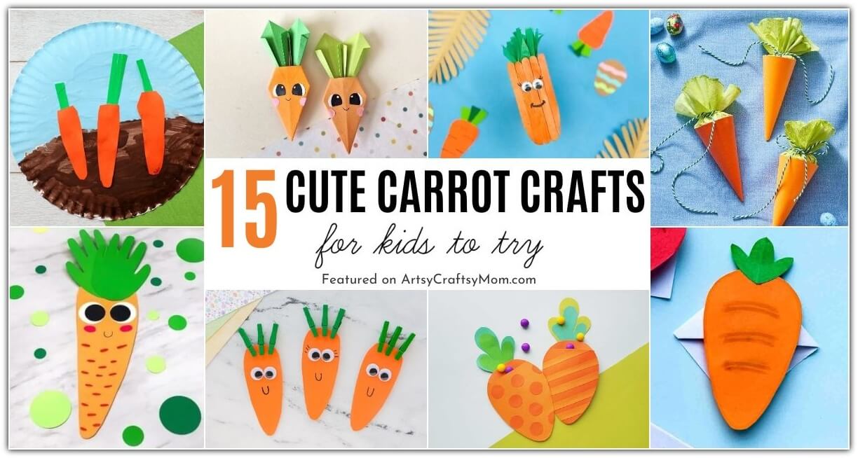 You don't have to be a bunny to love carrots - or carrot crafts! Here are some Cute Carrot Crafts for Kids of all ages to make and enjoy!