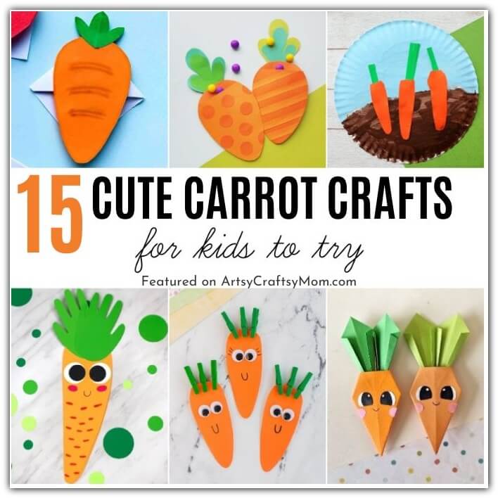 You don't have to be a bunny to love carrots - or carrot crafts! Here are some Cute Carrot Crafts for Kids of all ages to make and enjoy!