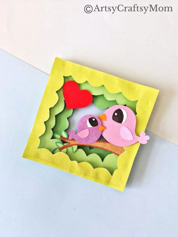 You'll be blown away by this beautiful Mother's Day 3D Papercraft for Kids! However, it's easier than it looks, and kids of all ages can make it!